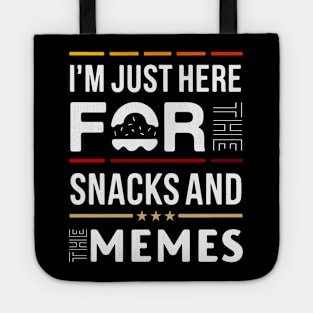 Snacks, Memes, and Casual Comfort Tee Tote