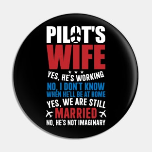 Funny Pilot Wife Pin