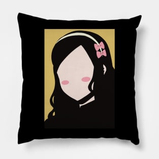 CAROL OLSTON MINIMALIST DESIGN FROM TOMO CHAN IS A GIRL ANIME Pillow