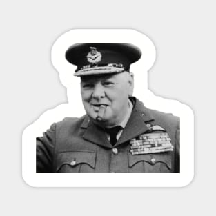 Sir Winston Churchill in uniform Magnet