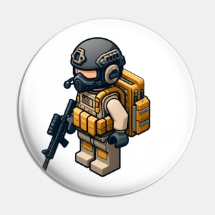 Tactical LEGO Pin