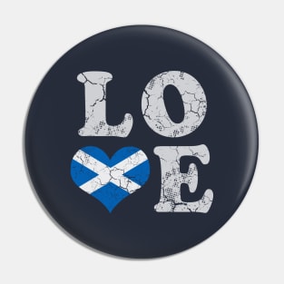 Scotland Flag Love Scottish Scot Family Heritage Pin