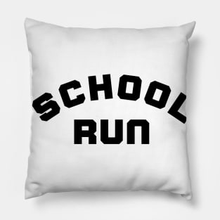 School Run. Back To School Design For Parents Pillow