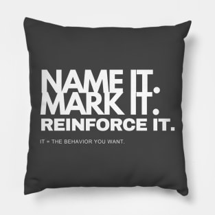 Name it. Mark it! Pillow