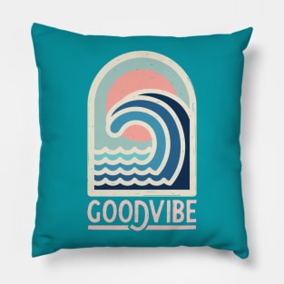 Good Vibe Beach Wave Pillow