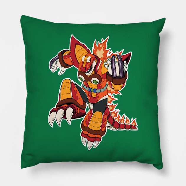 BURN DINOREX Pillow by IanDimas