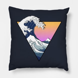 Great Wave Aesthetic Pillow