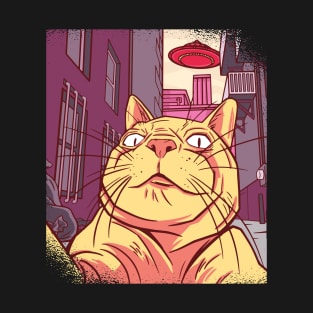 meme of a cat taking a selfie T-Shirt