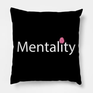 Mentality artistic text design Pillow