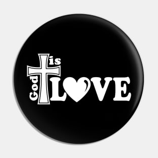 Christian Design God Is Love Pin