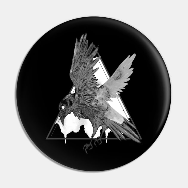 Black crow Pin by Jess Adams