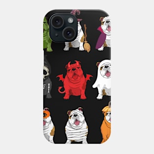 Bulldogs Halloween Funny Bulldogs Costume Phone Case