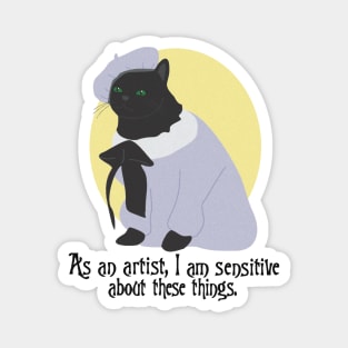 Cat artist Magnet