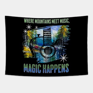 Where Mountains Meet, Magic Happens Tapestry