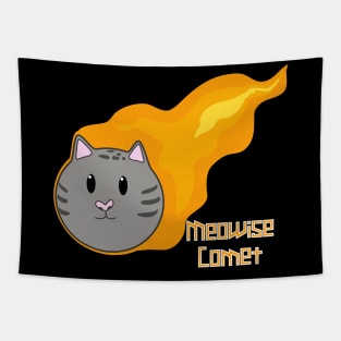 Meowise Comet Tapestry