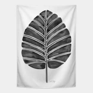 Black Alocasia Tapestry