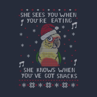 Christmas Snack Female Pineapple conure T-Shirt