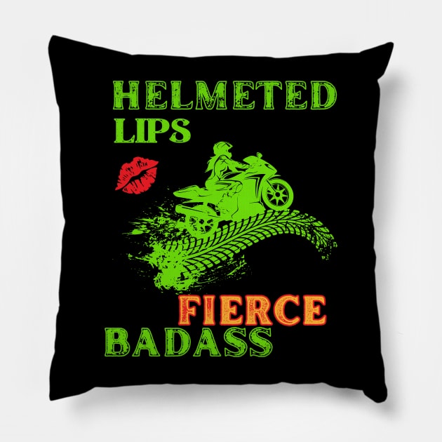 FIERCE BADASS Pillow by APPARELAURA