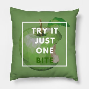 Try It Just One Bite Apple Pillow