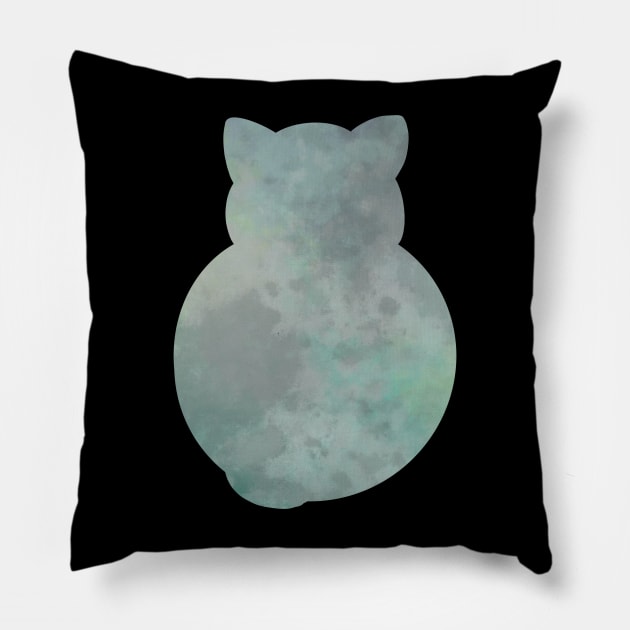 Shades of gray cat Pillow by Trizi‘s Art