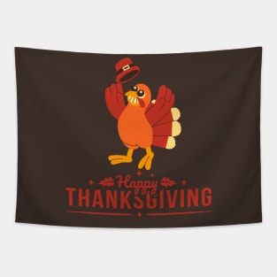 Happy Thanksgiving turkey day special retro Tapestry