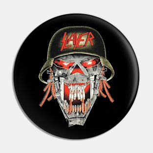 Skull Old Rock Veteran Pin