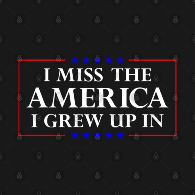 I Miss The America I Grew Up In American Flag by Emily Ava 1