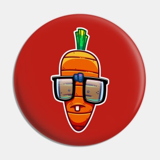 Nerdy Carrot Pin