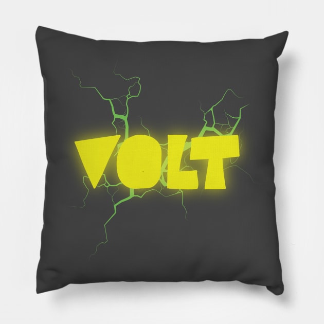 Volt Botanicals Logo Pillow by Affiliate_heroic_comics