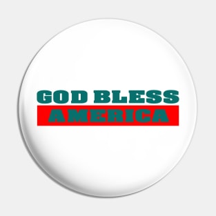 God Bless America Pin