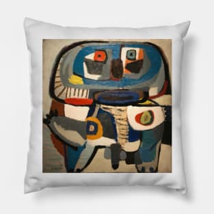 Square Man - Karel Appel Pillow