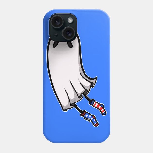 4th of July Socks Ghost Phone Case by Jan Grackle