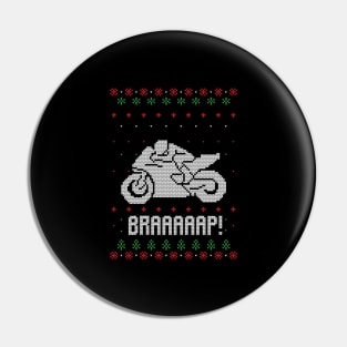 Merry Christmas Motorbike Xmas Gift Ugly Pin