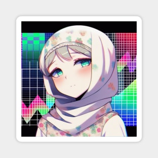 Hijab girl Magnet
