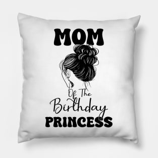 Funny Mom Of The Birthday Princess Girls Party Pillow