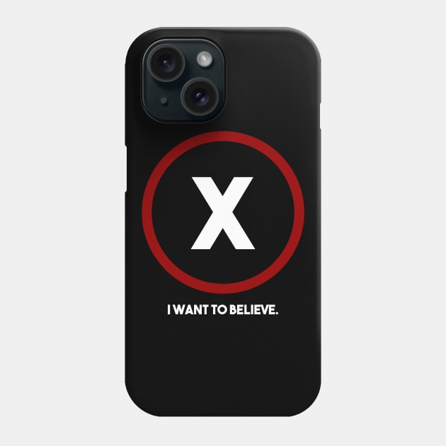 The X Files Logo T-Shirt Phone Case by thepeartree