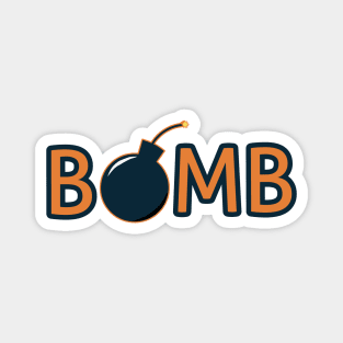 BOMB Text Design Magnet