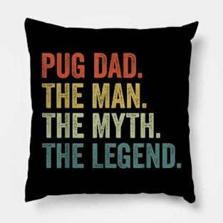 Vintage Dog Dad Man Myth Legend s Pillow