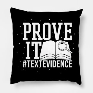 Prove It Text Evidence Pillow