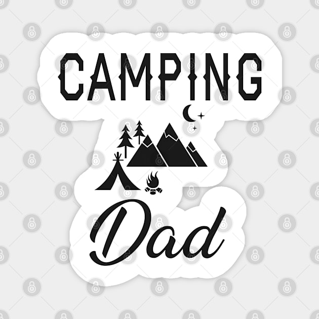 Camping Dad Magnet by KC Happy Shop