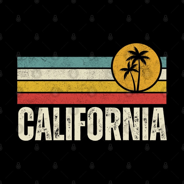 California Vintage 70s Retro Throwback Design by Tota Designs