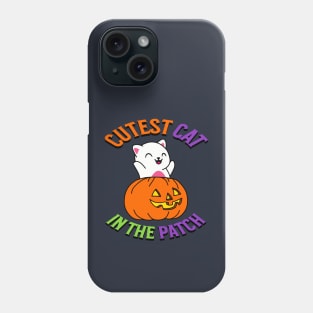 Cutest White Cat in the Patch Phone Case