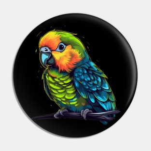 Parakeet Smiling Pin