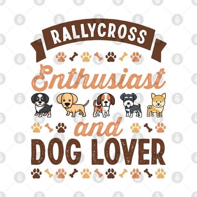 Rallycross Enthusiast and Dog Lover Gift by qwertydesigns