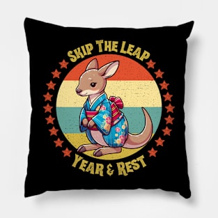 Leap year kangaroo Pillow