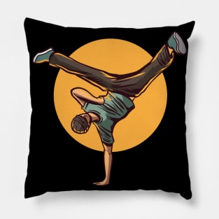 Breakdancing B-Boy Hip Hop Dancer Pillow