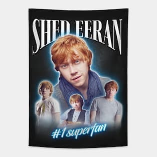 Rupert Grint Shed Eeran Parody Cursed Fan Collage Tapestry