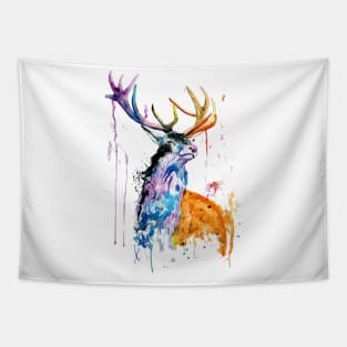 deer watercolor Tapestry