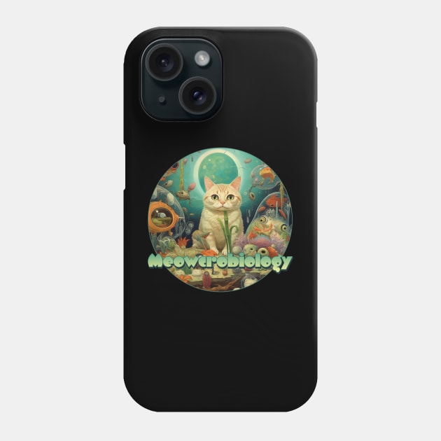 Meowrie Curie: A Meowcrobiologist's Ode to the Feline Genius Phone Case by DanielLiamGill