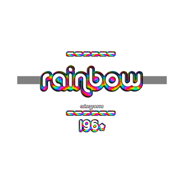 Rainbow 1960 ColorGroove Retro-Rainbow-Tube nostalgia (wf) by Blackout Design